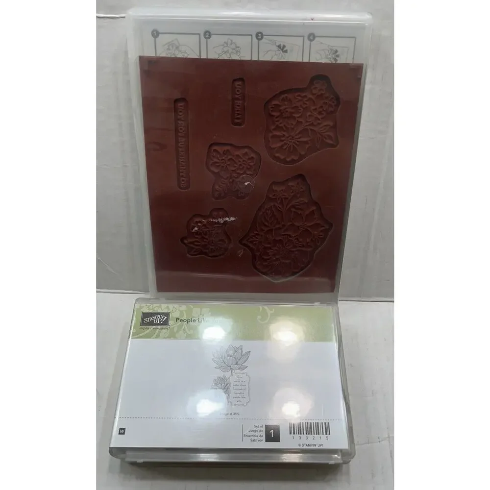 Lot Of Stampin' Up + Cloud9 Design Rubber Cling Stamp Sets Home/Floral Crafts